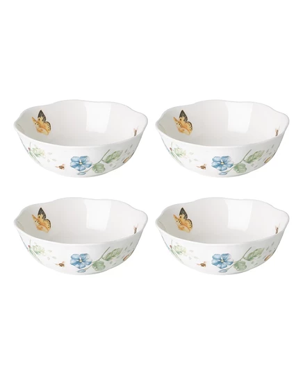 Набор мисок Lenox Butterfly Meadow 590 мл, 4 шт., белые