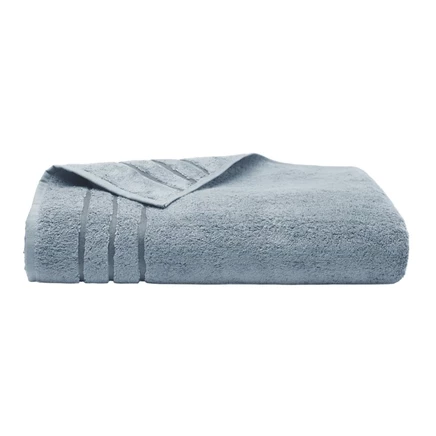 Банное полотенце Cariloha 102×183 см из хлопка и вискозы, голубое