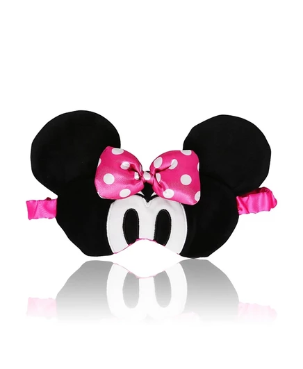 Маска для сна Disney Minnie Mouse с ушками и бантом, розовая