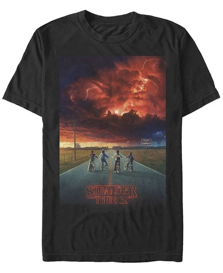 Мужская футболка с коротким рукавом Fifth Sun от Stranger Things Demagorgon Cloud Poster black