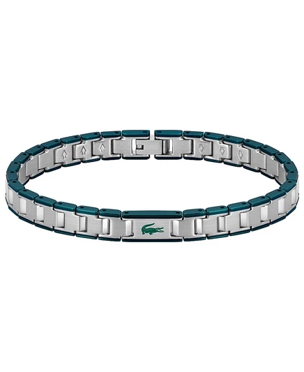 Мужской браслет Lacoste Metropole Edge из двухцветной нержавеющей стали серебристого цвета