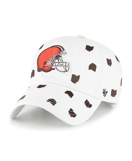 Женская кепка '47 Brand Cleveland Browns Confetti Clean Up, белая