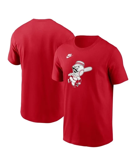 Мужская футболка с логотипом команды Nike из коллекции Cincinnati's Cooperstown Collection red