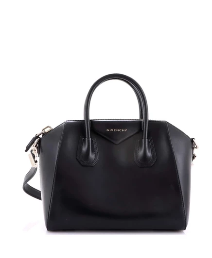 Женская сумка Pre-Owned Givenchy Antigona Small из лакированной кожи, черная