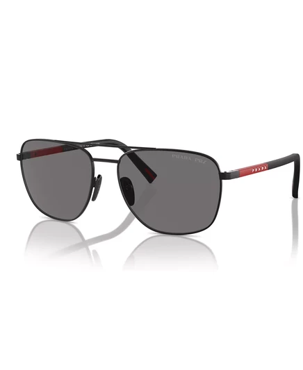 Мужские поляризованные солнцезащитные очки Prada Linea Rossa, PS 54ZS matte blac