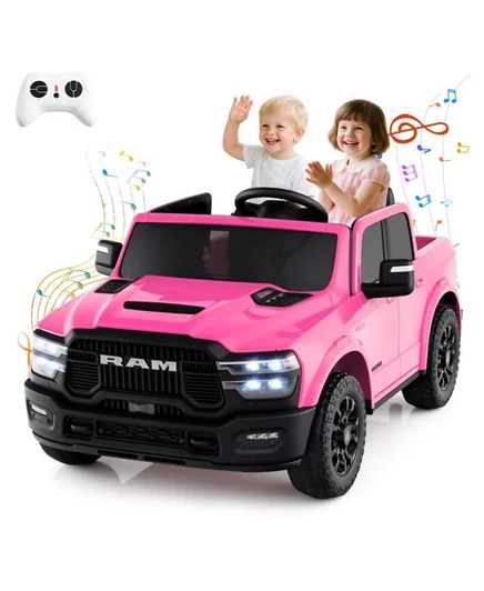 Детский электромобиль HONGGE Ram 2500 24V, 2-местный, розовый