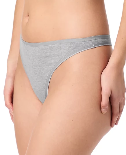 Женское хлопковое эластичное нижнее белье-стринги Gap GapBody GPW00283 light heather grey