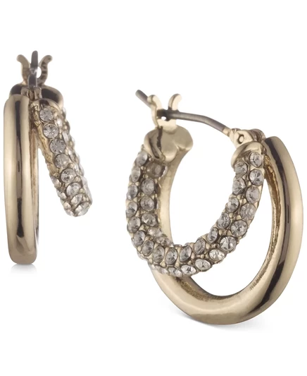 Серьги Lauren Ralph Lauren с паве 0.65″, золотистые