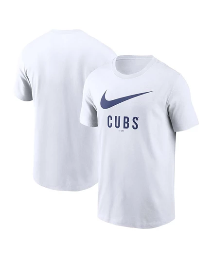 Мужская белая футболка Nike с надписью Chicago Cubs Swoosh от Nike white