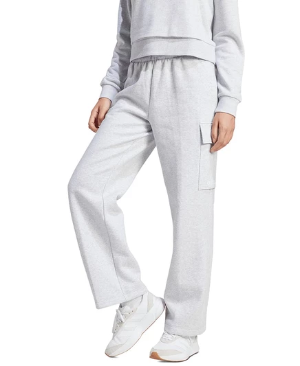 спортивные брюки-карго adidas Women's Essentials из флиса серого цвета