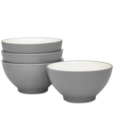 Рисовые миски Noritake Colorwave, 4 шт., сланцевые