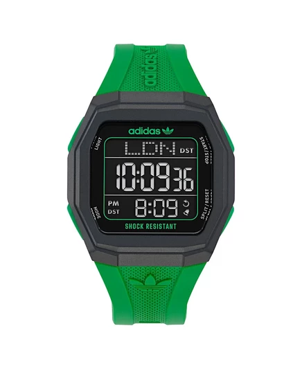 Унисекс часы Adidas Tech One GMT 48 мм, зеленые