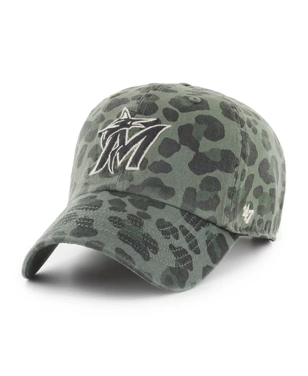Женская кепка 47 Brand Bagheera Miami Marlins, зеленая