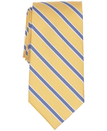 Мужской галстук Brooks Brothers Classic Stripe, желтый