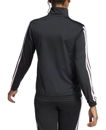 Женский спортивный костюм Adidas 3-Stripes, черно-розовый