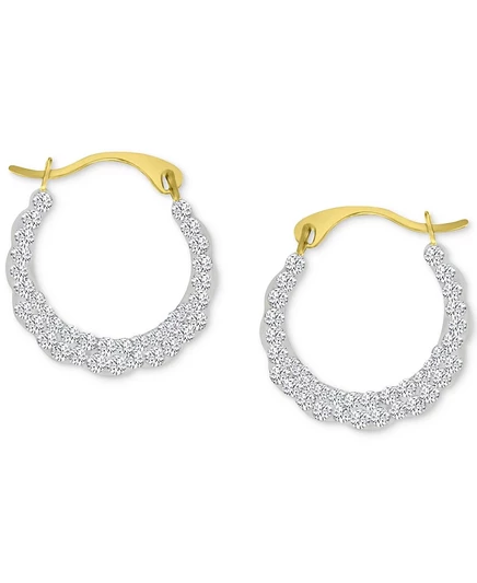 Серьги-конго Macy’s с кристаллами, золотистые