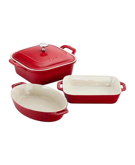 Набор для запекания Staub Ceramics, 4 предмета, красный