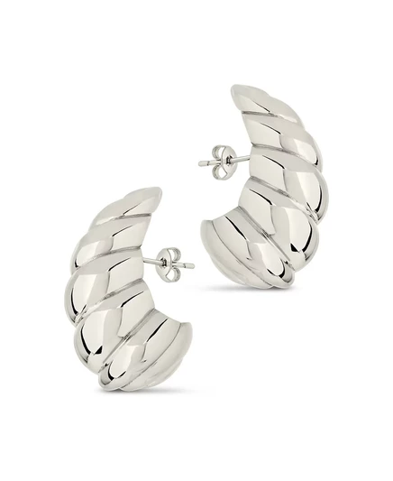 Серьги-пусеты Sterling Forever Bobine, серебристые