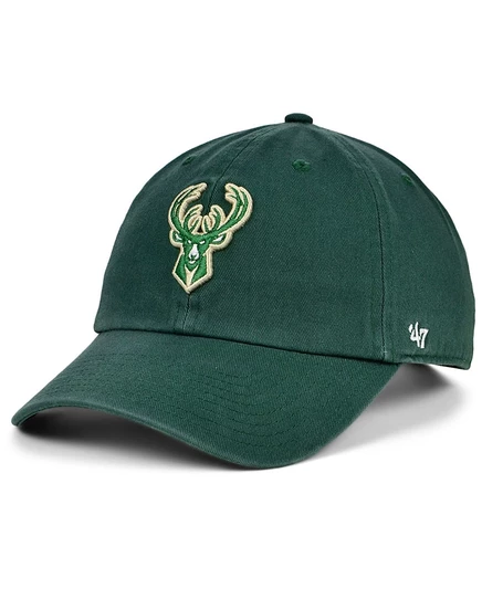 Бейсболка 47 Brand Milwaukee Bucks CLEAN UP, зеленая