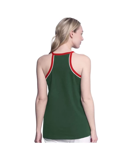 Женская зеленая майка Minnesota Wild Curveball Racerback от Carl Banks G-III 4Her от Carl Banks green