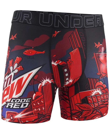 Мужские боксеры-брифы Under Armour 6″ Mountain Dew, красные