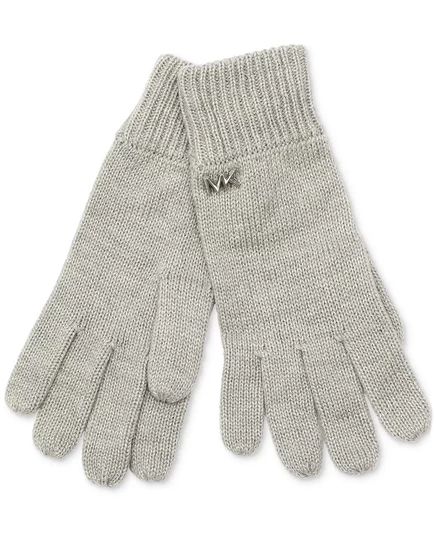Женские трубчатые перчатки в рубчик MICHAEL pearl heather grey