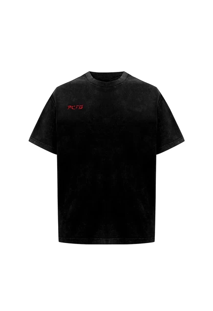 Мужская спортивная футболка PCFG, промытая кислотой black