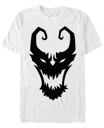 Мужская белая футболка Marvel Anti-Venom Big Face с коротким рукавом white