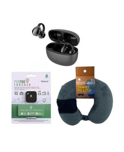 Набор дорожных аксессуаров Pursonic Ultimate Travel Essentials, черный