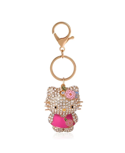 Брелок Hello Kitty SALLY ROSE с кристаллами, розовый