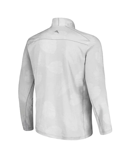 Мужская куртка Tommy Bahama Delray Frond 1/2-zip Padres, серая
