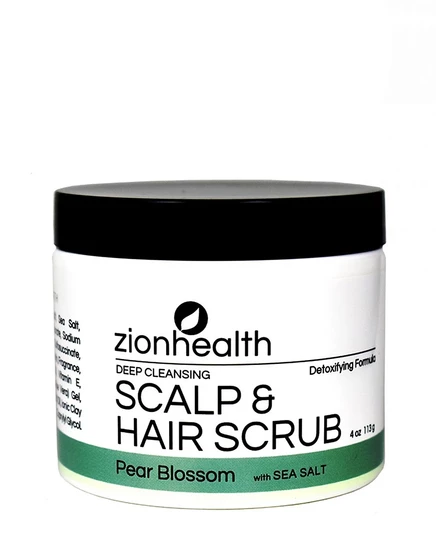 Скраб для волос Zion Health, Цветы груши, 4 унции, не окрашивает волосы