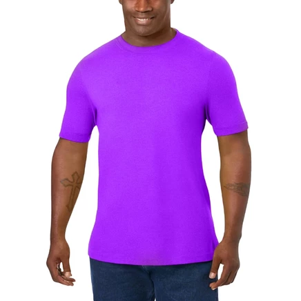 Мужская футболка KINGSIZE Big & Tall No Sweat, удлиненная, фиолетовая
