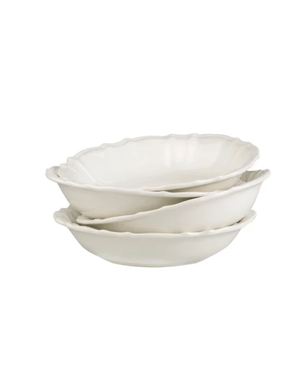 Набор мисок Euro Ceramica Chloe, 4 шт., белые
