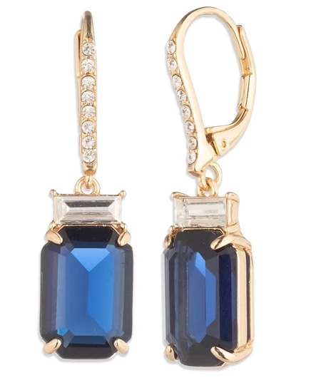 Серьги-подвески Lauren Ralph Lauren, темно-синие