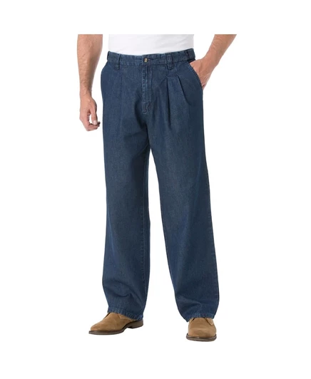 Мужские джинсы KingSize Relaxed Fit с эластичным поясом, синие