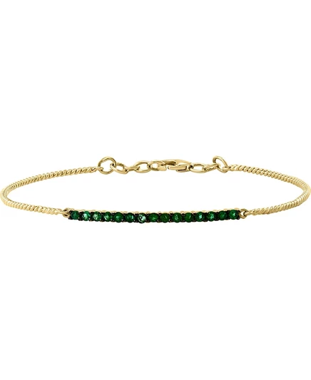 Женский браслет LALI Jewels с изумрудами, желтое золото