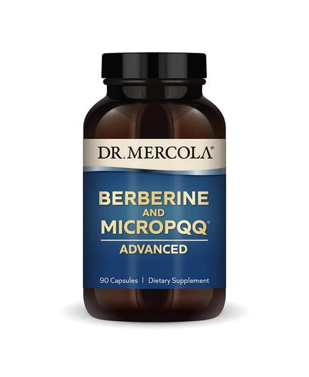 Добавка Dr. Mercola Берберин и MicroPQQ Advanced, 90 порций, белая