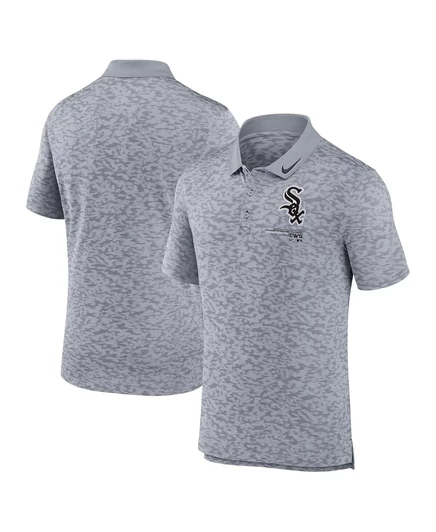 Мужская футболка-поло Nike серого цвета Chicago White Sox Next Level gray