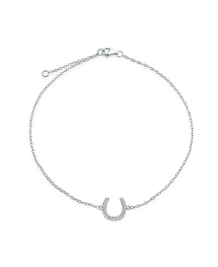 Женский браслет-щиколотка Bling Jewelry, серебристый, 23–25 см