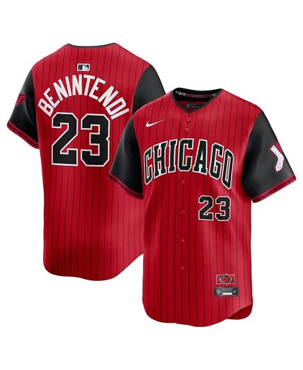 Мужская игровая футболка Nike White Sox City Connect, красно-черная