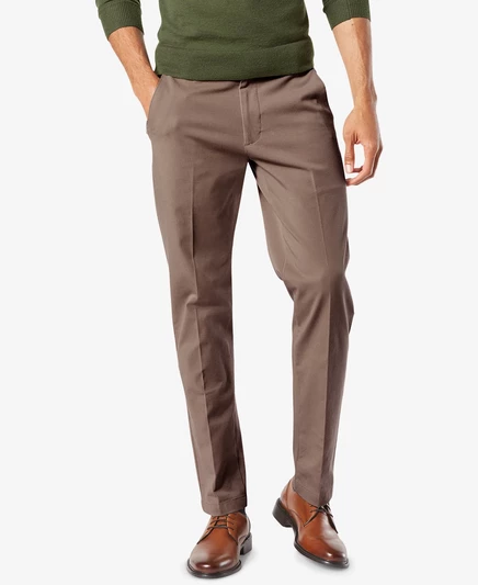  Мужские брюки-стрейч Workday Smart 360 Flex Slim Fit цвета хаки dark pebble