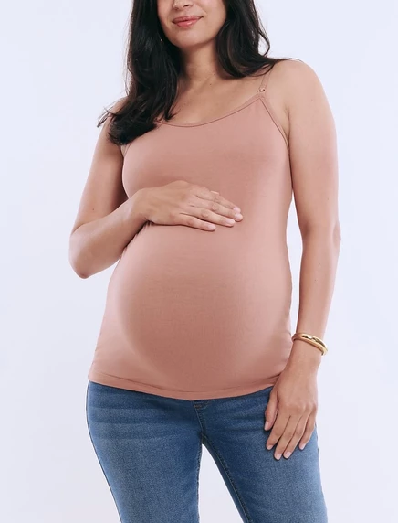 Женская майка для кормления Motherhood Maternity с клипсой, розовая