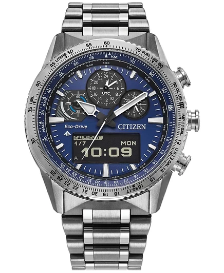 Мужские часы Citizen Promaster Skyhawk U830, 43 мм, серебристые