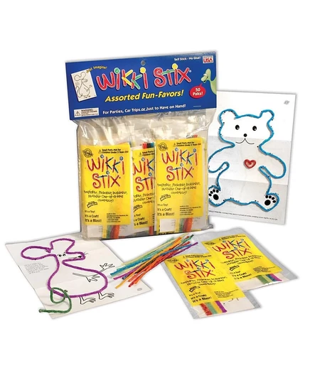 Набор Wikki Stix Kaplan Early Learning 50 шт., разноцветный