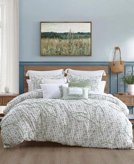 Пододеяльник Peri Home Blueberry Chenille Full/Queen, синий