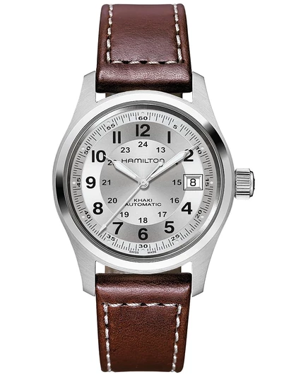 Мужские часы Hamilton Khaki Field, автомат 38 мм, белые