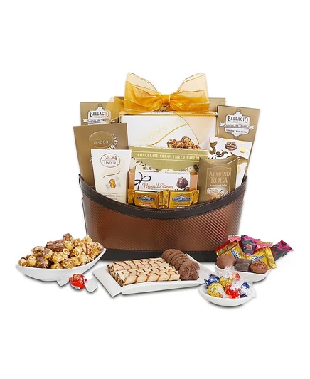 Подарочная корзина Alder Creek Chocolate Decadence, 11 шт., белая