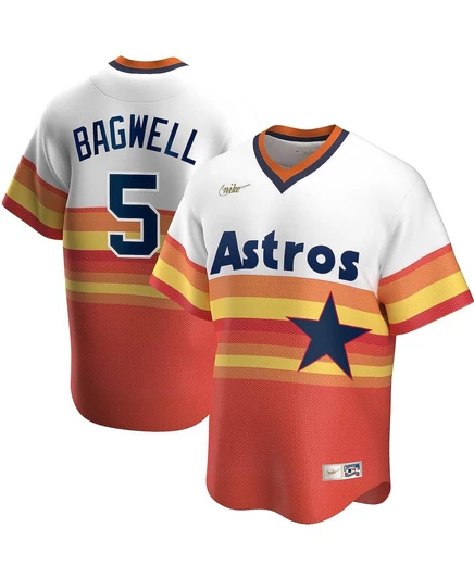 Мужская джерси Nike Jeff Bagwell Houston Astros, белая