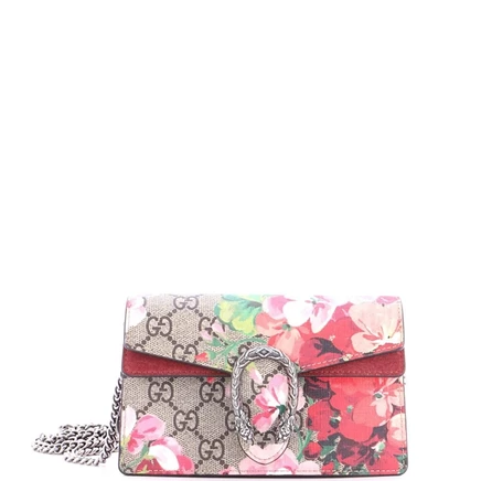 Женская сумка Pre-Owned Gucci Super Mini Dionysus, серая